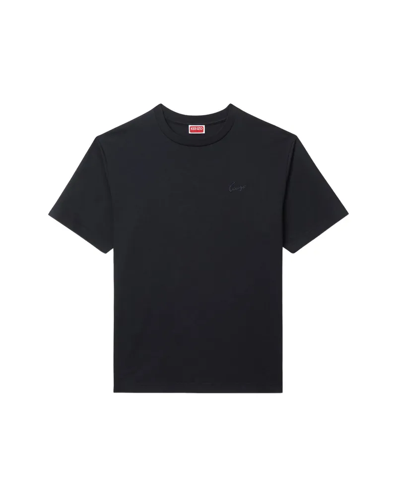 Kenzo Signature Cotton T-shirt Black