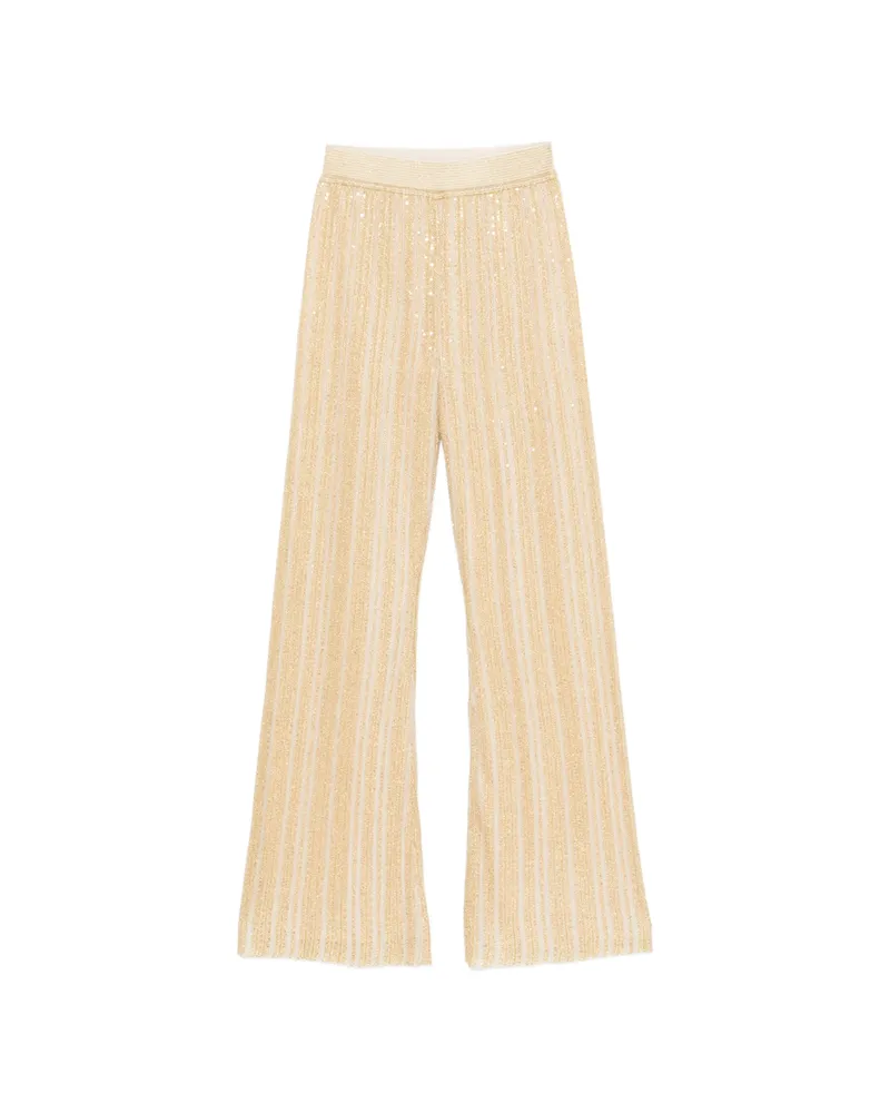 Missoni Sequin-embellished Trousers Neutrals