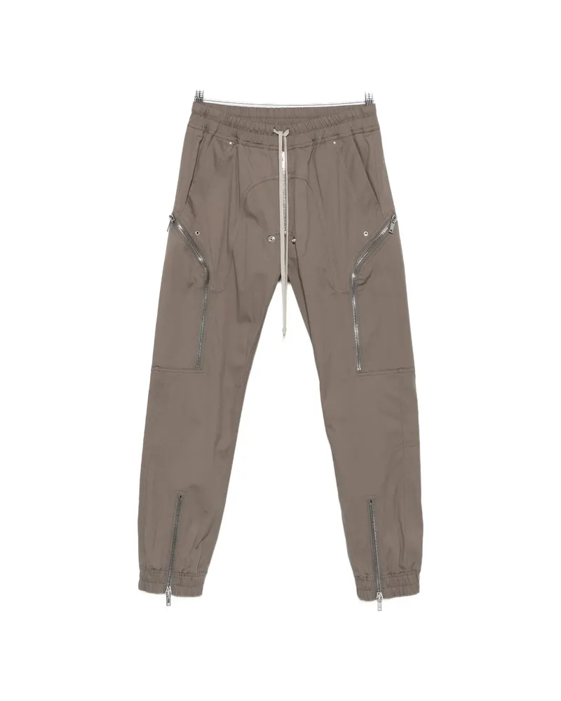 Rick Owens Heizer Drawstring Cargo Pants Grey
