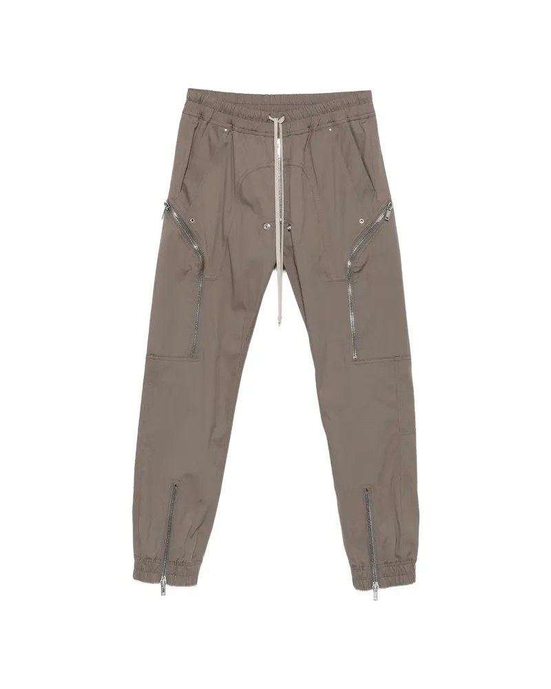 Rick Owens Heizer Drawstring Cargo Pants Grey