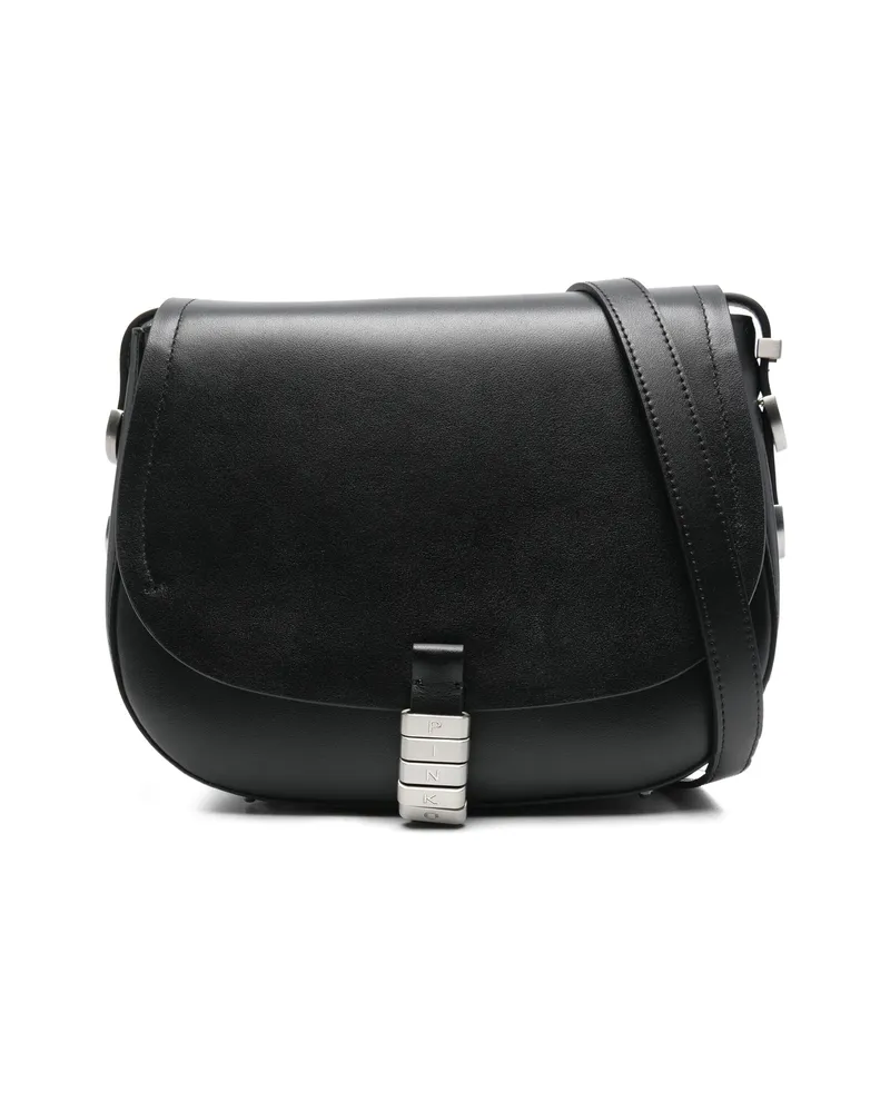 Pinko Leather Crossbody Bag Black