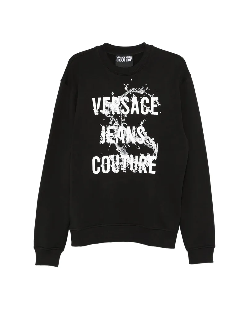 Versace Jeans Logo-print Sweatshirt Black