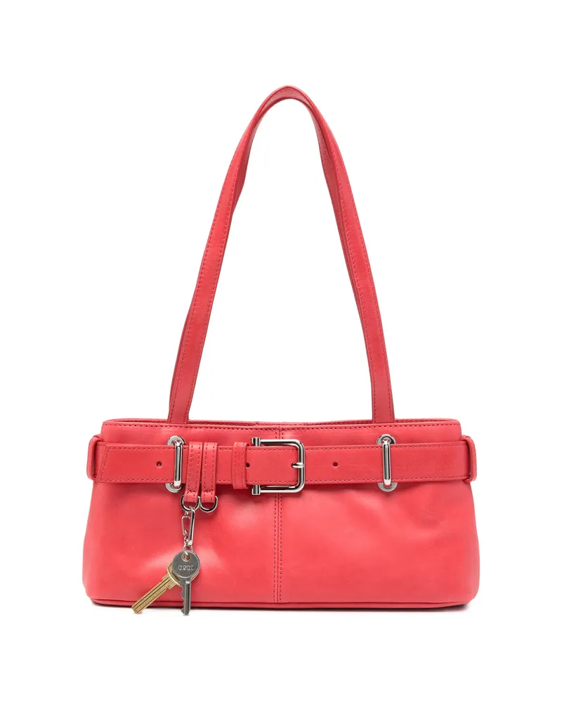 OSOI Mini Brocle Leather Tote Bag Red