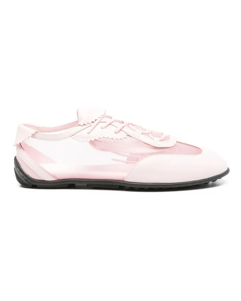 Stine Goya Lace-up Mesh Sneakers Pink