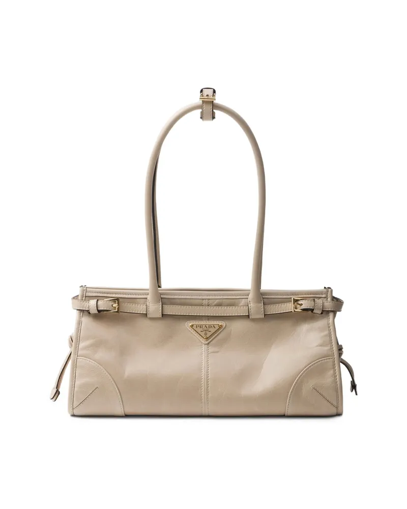 Prada Medium Bonnie Tote Bag Neutrals