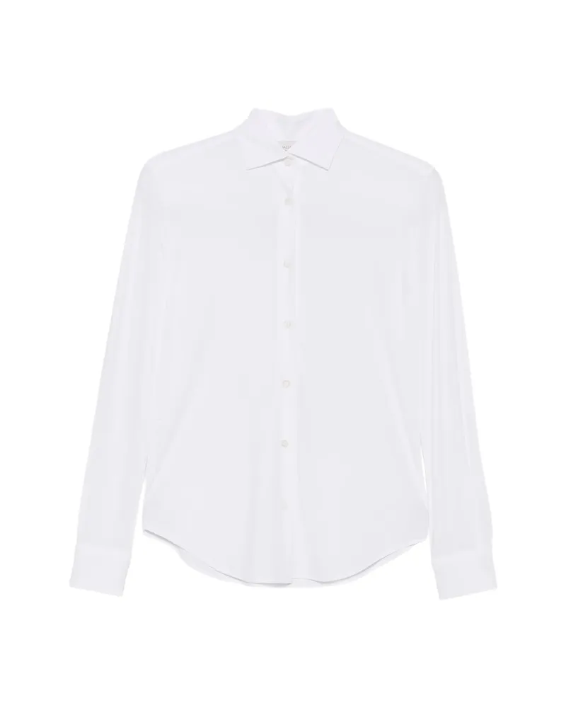 MAZZARELLI Long-sleeve Button-down Shirt White