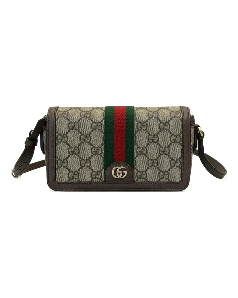 Gucci Mini Ophidia Shoulder Bag Neutrals