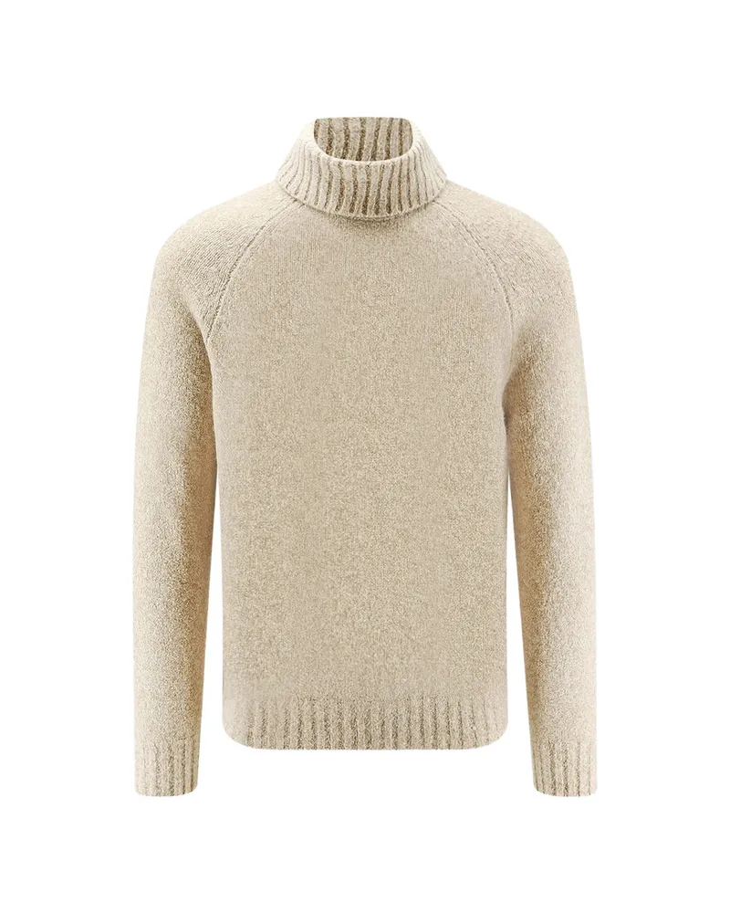 Brunello Cucinelli Raglan-sleeve Roll-neck Sweater Neutrals