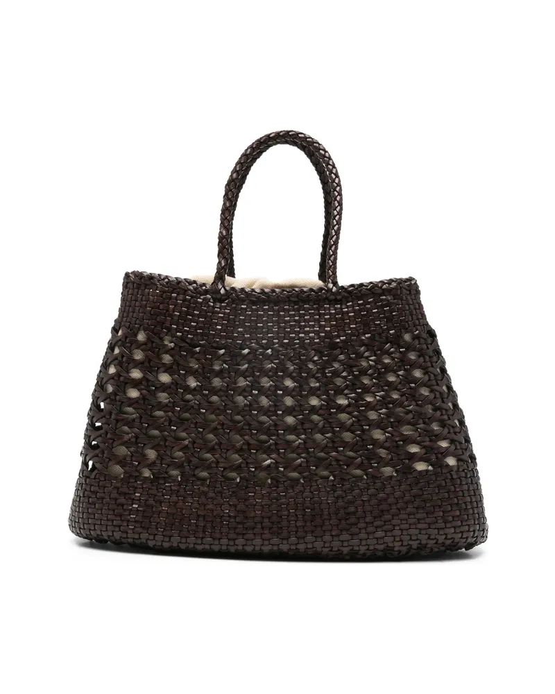 Dragon Diffusion Santa Cano Braided Tote Bag Brown