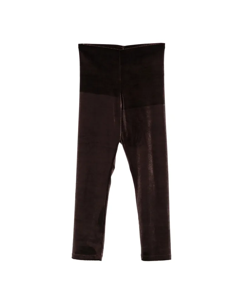 ANDAMANE New Holly Velvet Cropped Trousers Brown