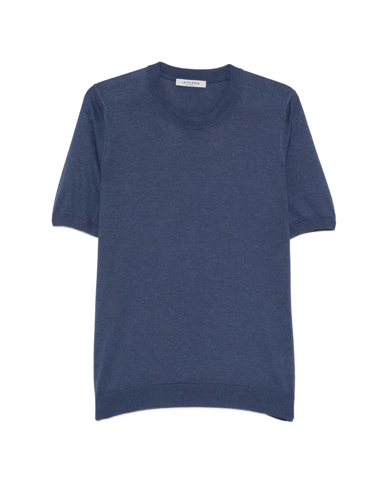 La Fileria Crew-neck Short-sleeve T-shirt Blue