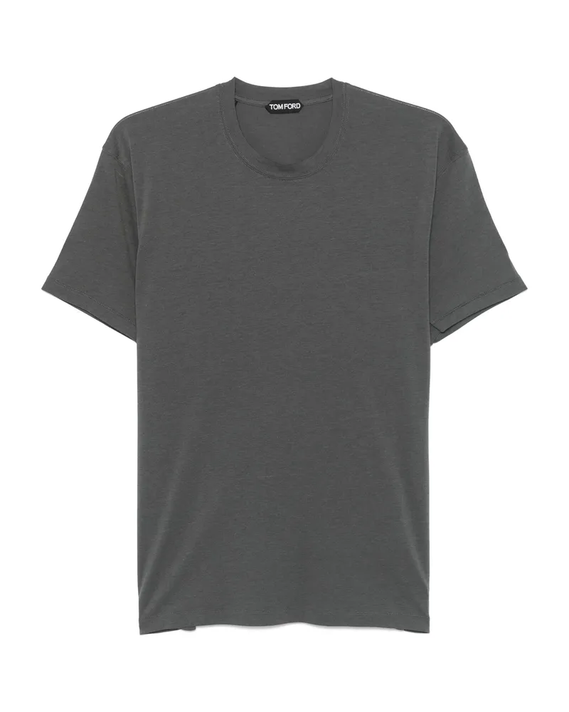 Tom Ford Mélange-effect T-shirt Grey