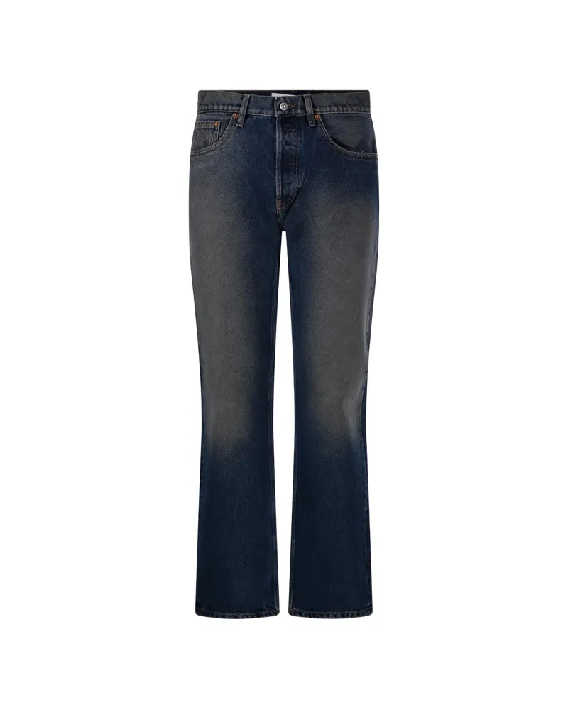 Golden Goose Faded Straight-leg Jeans Blue