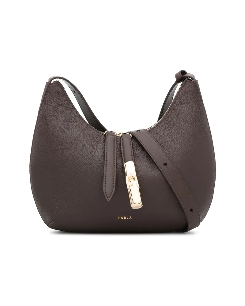 Furla Small Goccia Shoulder Bag Brown