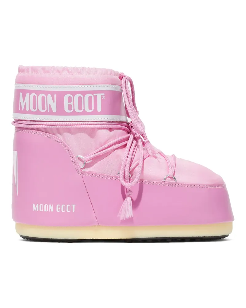 Moon Boot Icon Low Pink Nylon Boots Pink