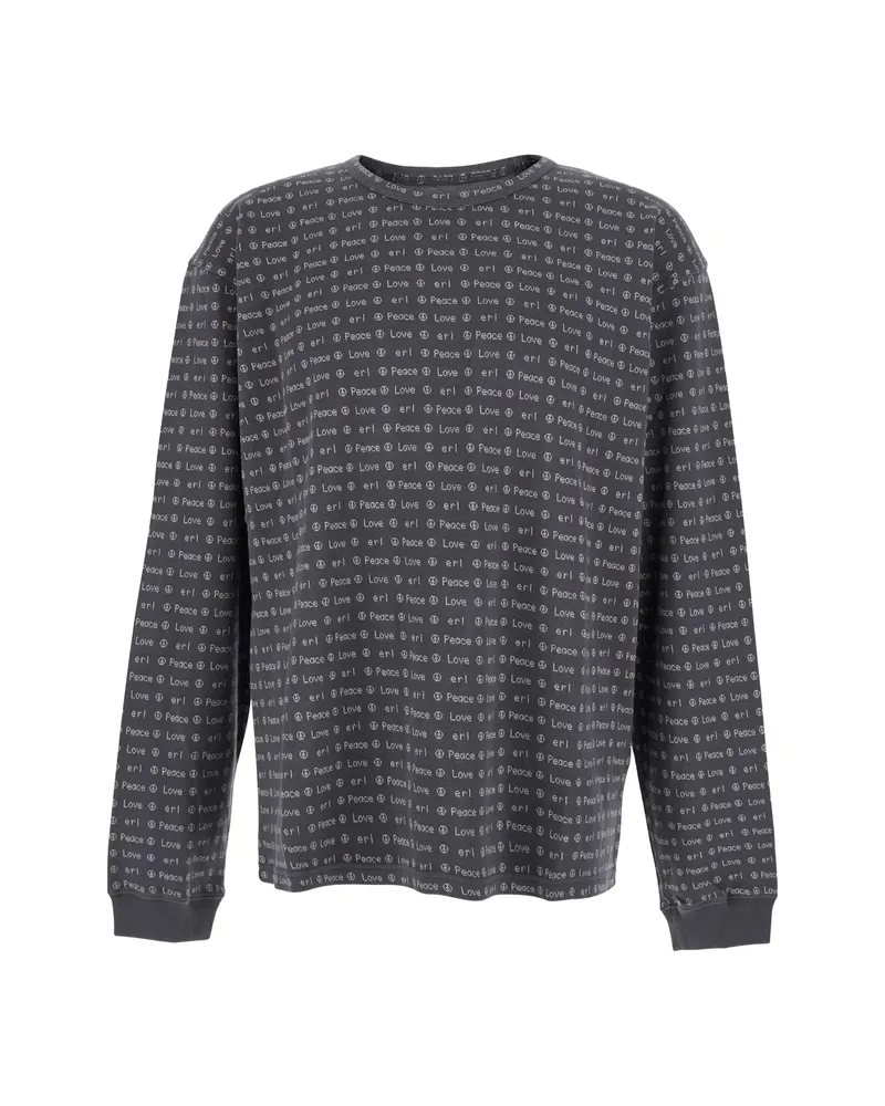 ERL Jacquard Cotton Sweatshirt Brown