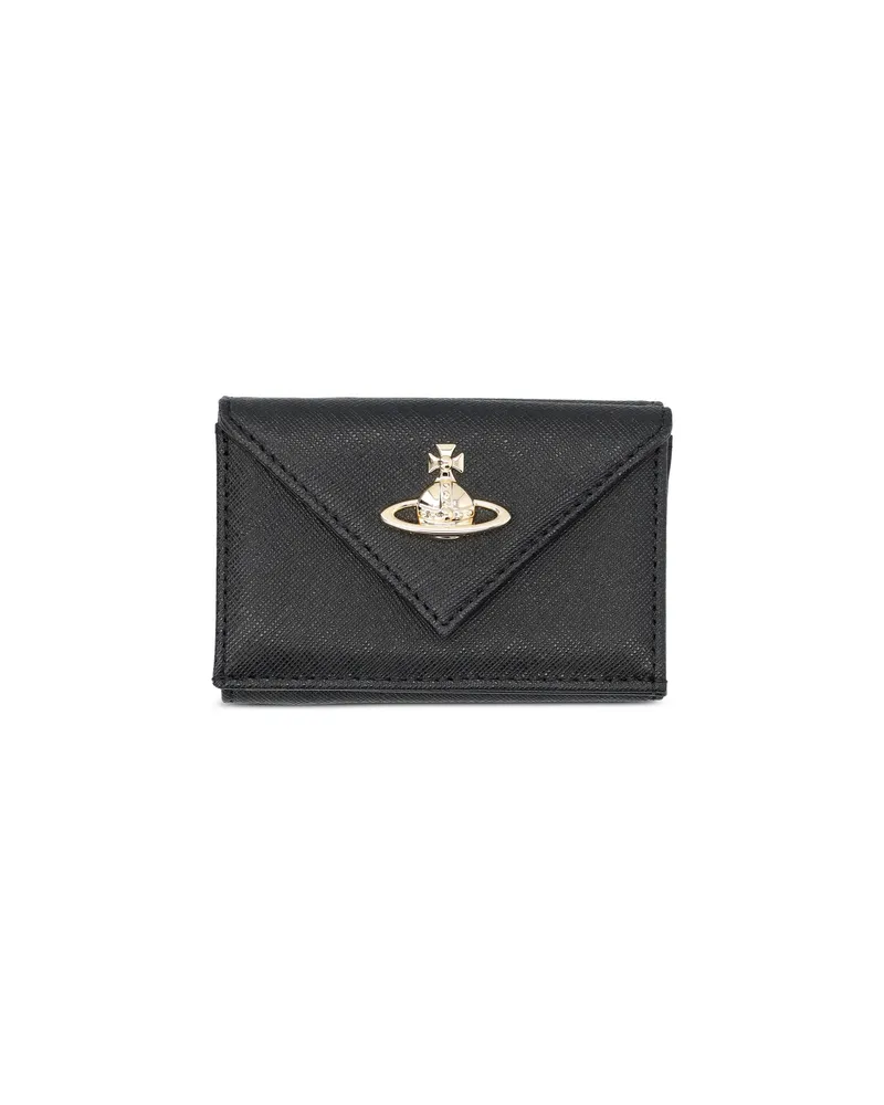 Vivienne Westwood Envelope Leather Wallet Black