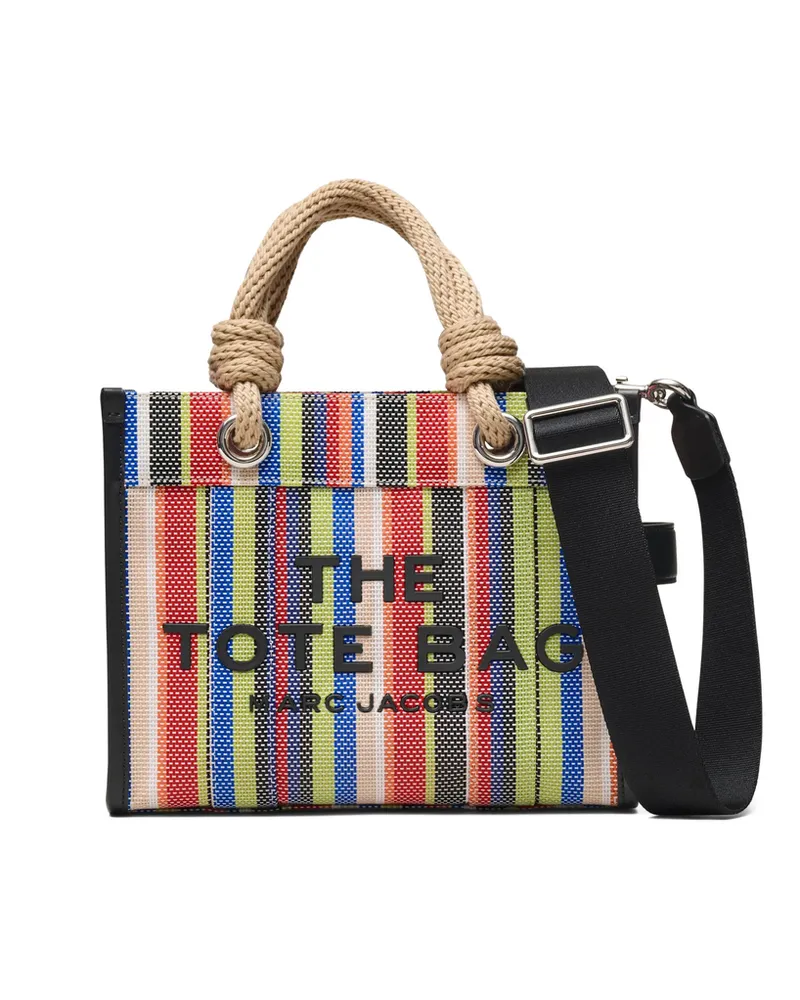 Marc Jacobs The Small Stripe Mesh Rope Tote Bag Red