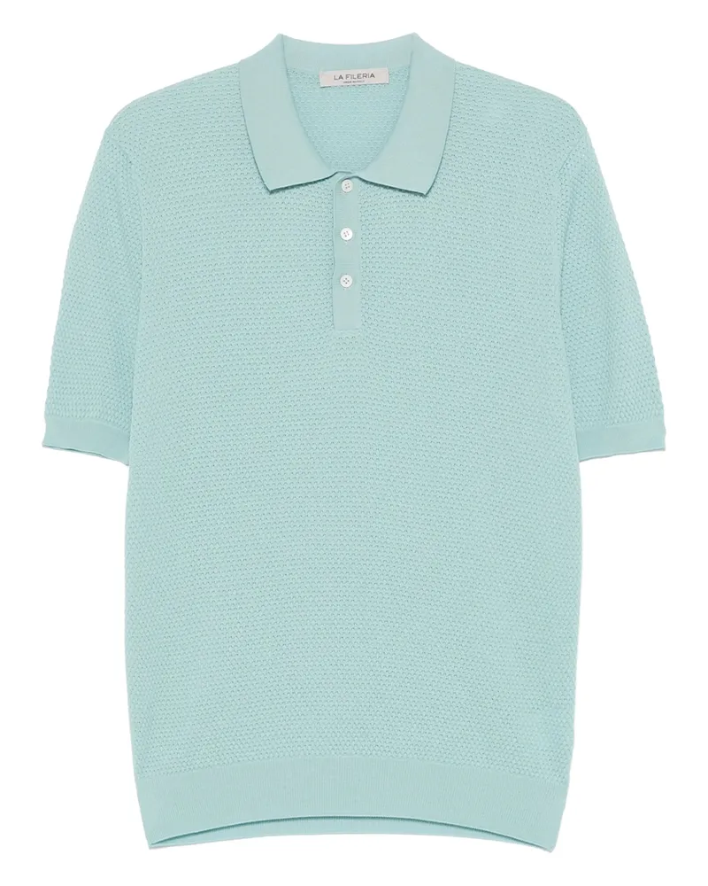 La Fileria Cotton Polo Shirt Blue