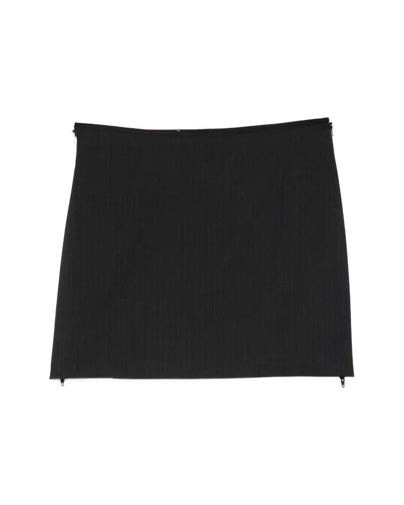 Paloma Wool Lumieti Pinstripe-pattern Zip-detail Mini Skirt Grey