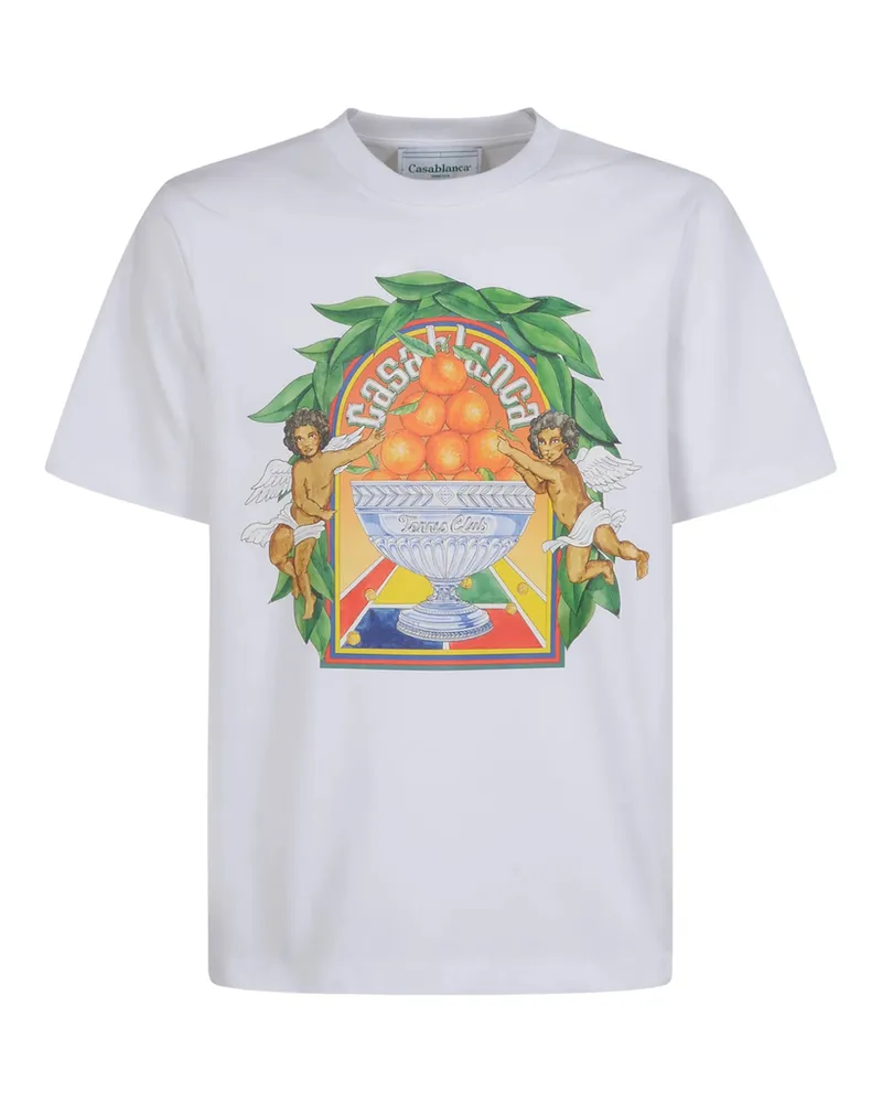 Casablanca Paris Graphic-print T-shirt White