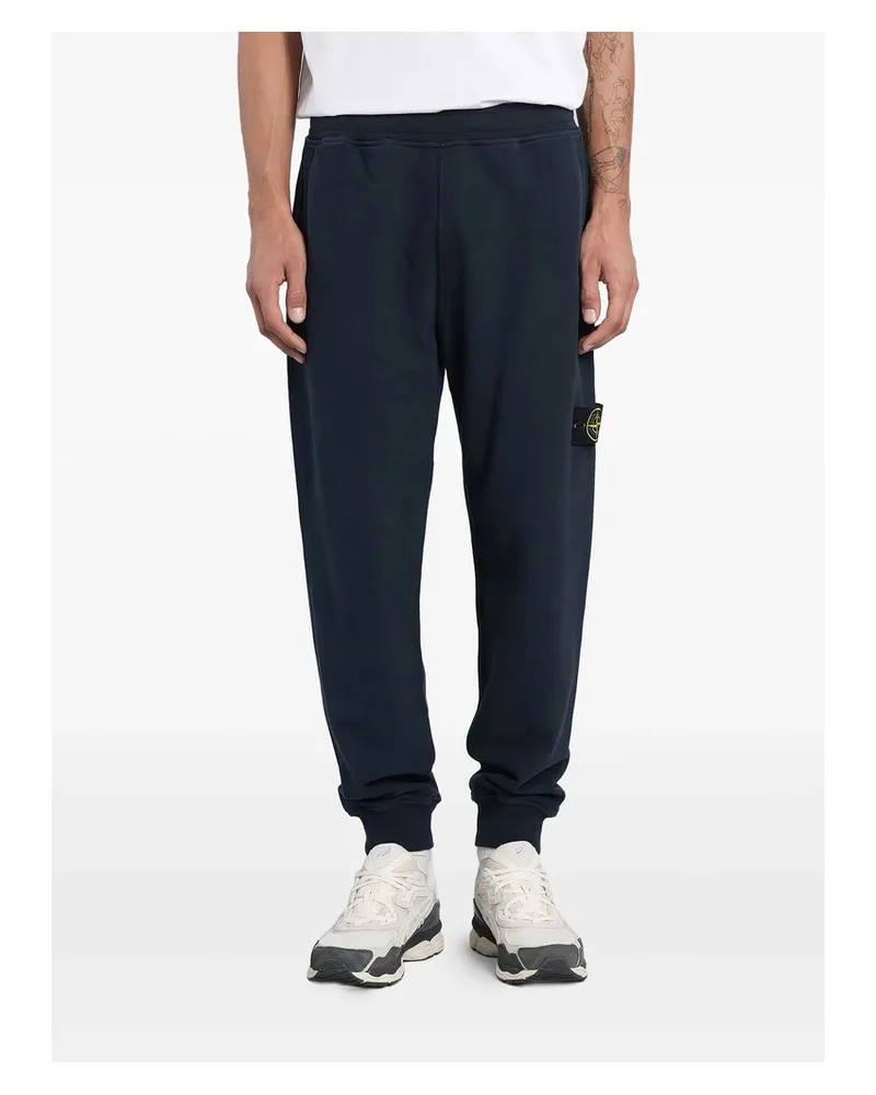 Stone Island Elasticated-waistband Track Pants Blue