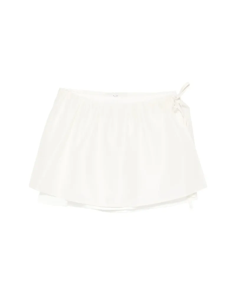 Dunst Drawstring Layered Mini Skirt Neutrals
