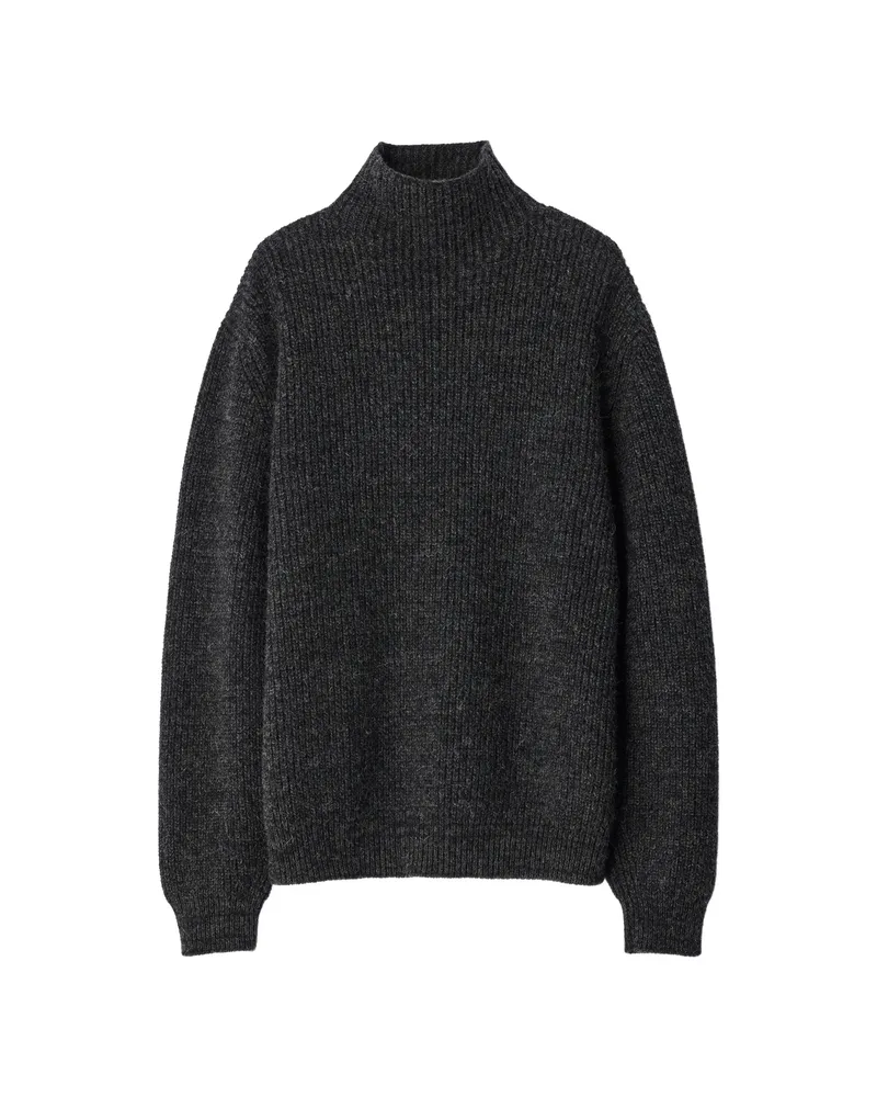 Christophe Lemaire High-neck Sweater In Yak Alpaca Grey