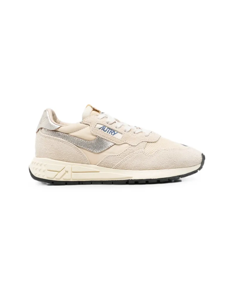 AUTRY Reelwind Panelled Suede Sneakers Neutrals