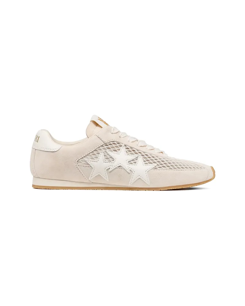 Amiri Mesh Star-appliqué Sneakers Neutrals