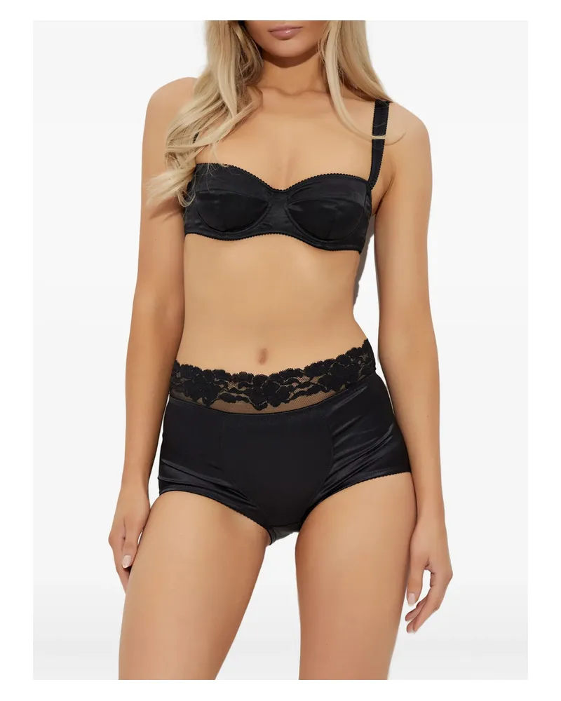 Dolce & Gabbana Lace-trimmed Briefs Black