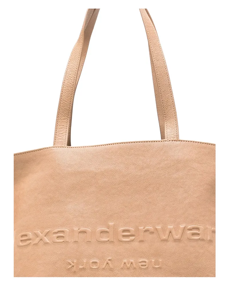 Alexander Wang Logo-embossed Tote Bag Neutrals