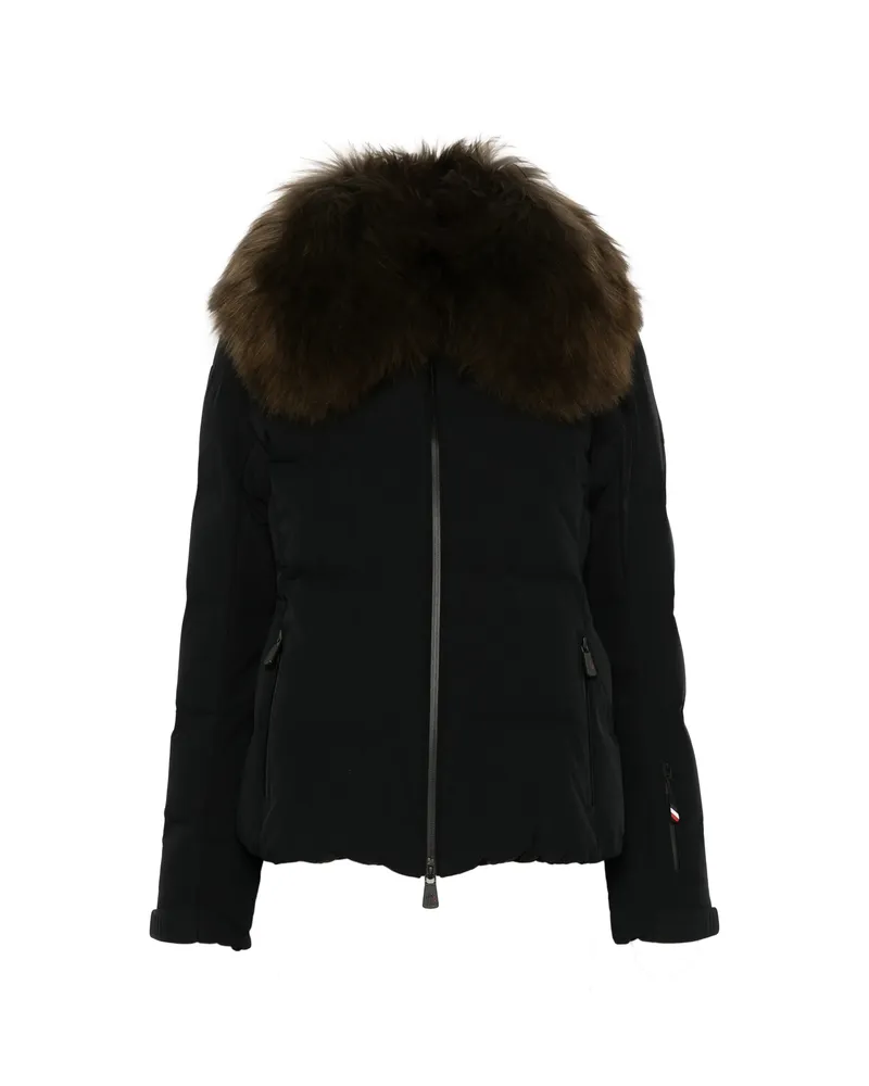 Moncler Sioule Shearling-trimmed Insulated Ski Jacket Black