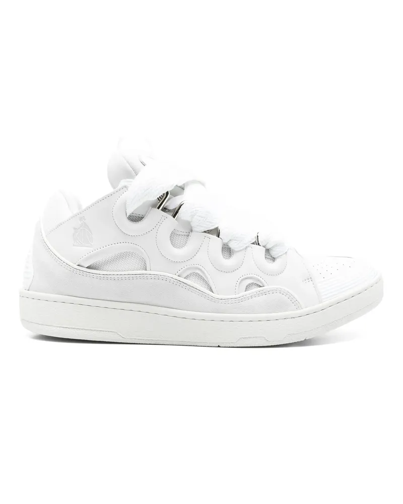Lanvin Calf Leather Sneakers White