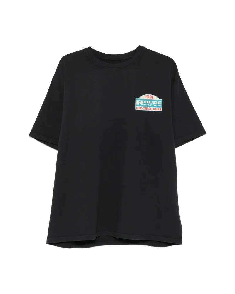 RHUDE Graphic-print T-shirt Black