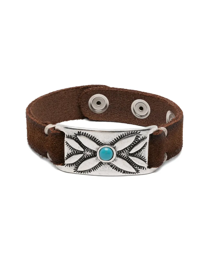 ERALDO Leather Bracelet Silver