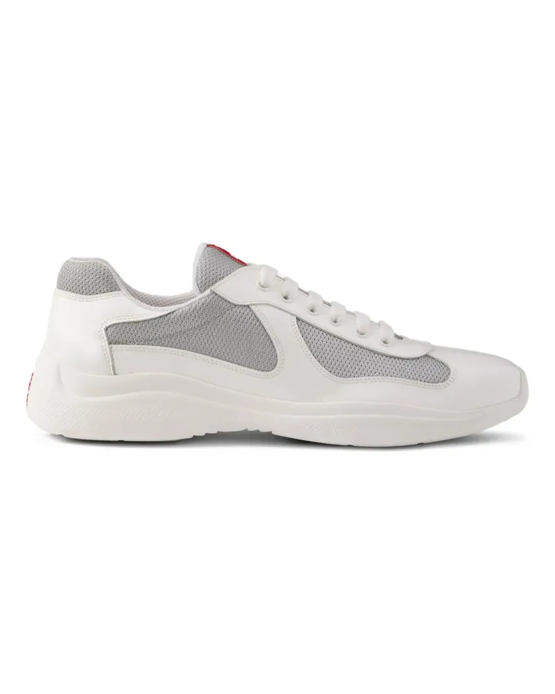 Prada America's Cup Mesh-panelled Sneakers White