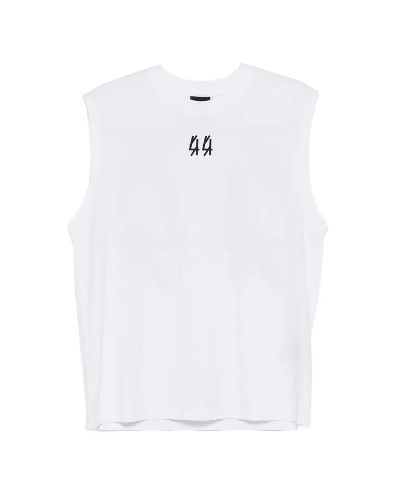 44 LABEL GROUP Crew-neck Sleeveless Vest White