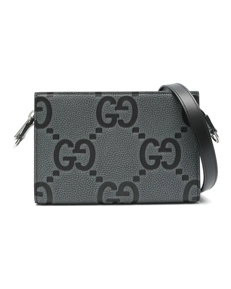 Gucci Mini Jumbo GG Messenger Bag Grey