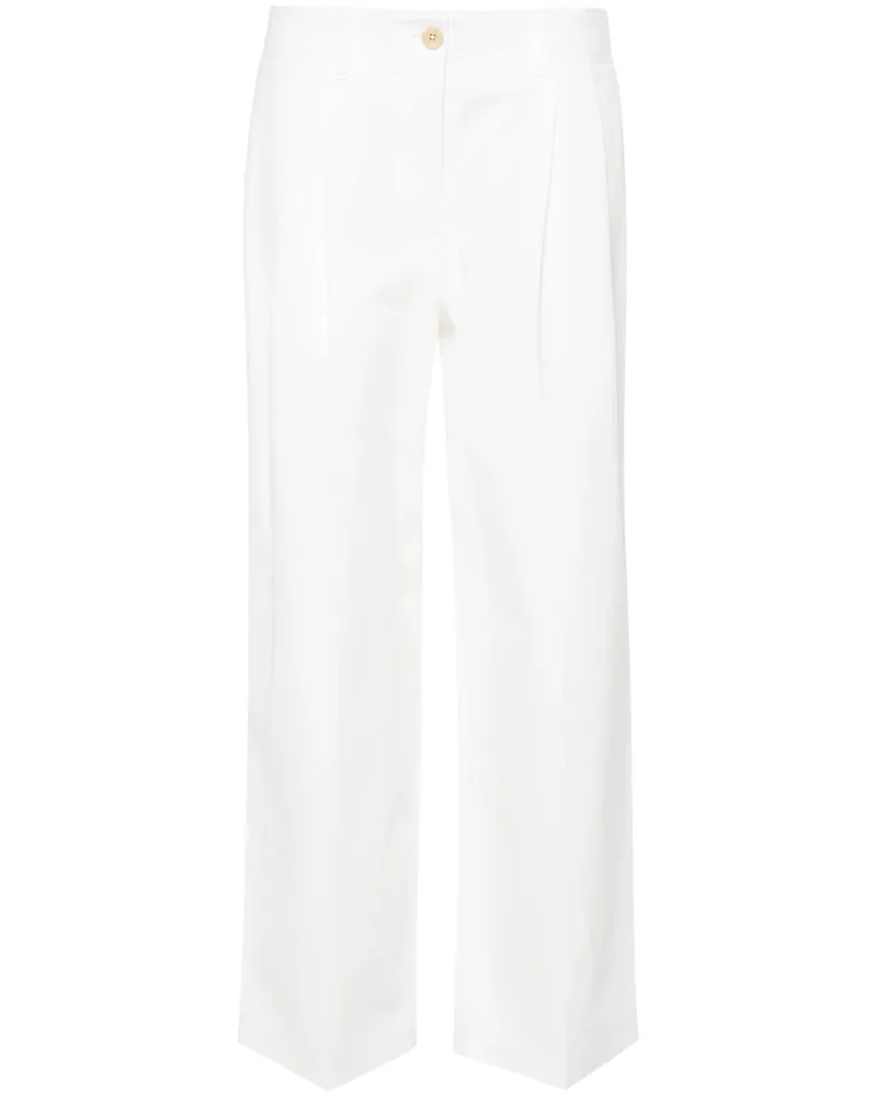 Totême Straight-leg Trousers White