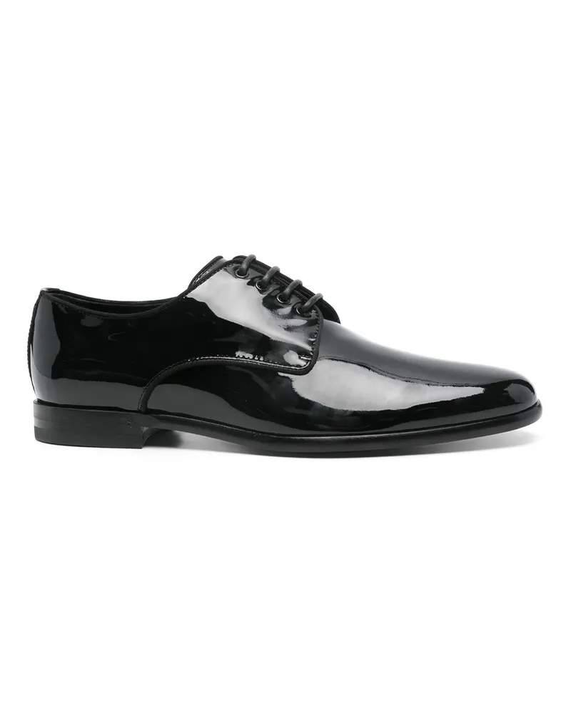Dolce & Gabbana Patent-finish Loafers Black