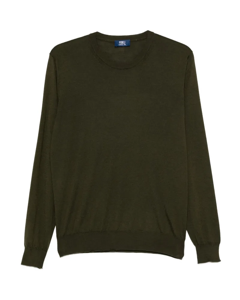 Fedeli Round-neck Cashmere Sweater Green