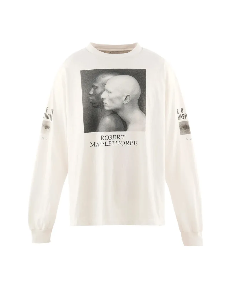 SAINT MXXXXXX X Robert Mapplethorpe MT_LS Print T-shirt White