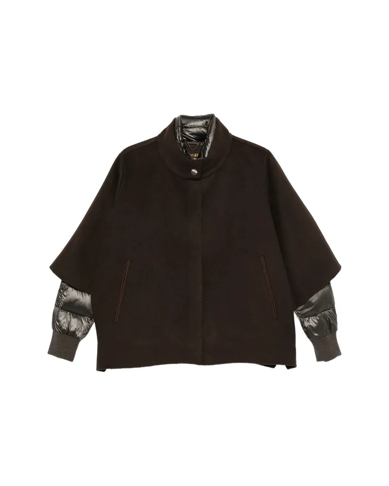 MOORER High-neck 2-in-1 Jacket Brown