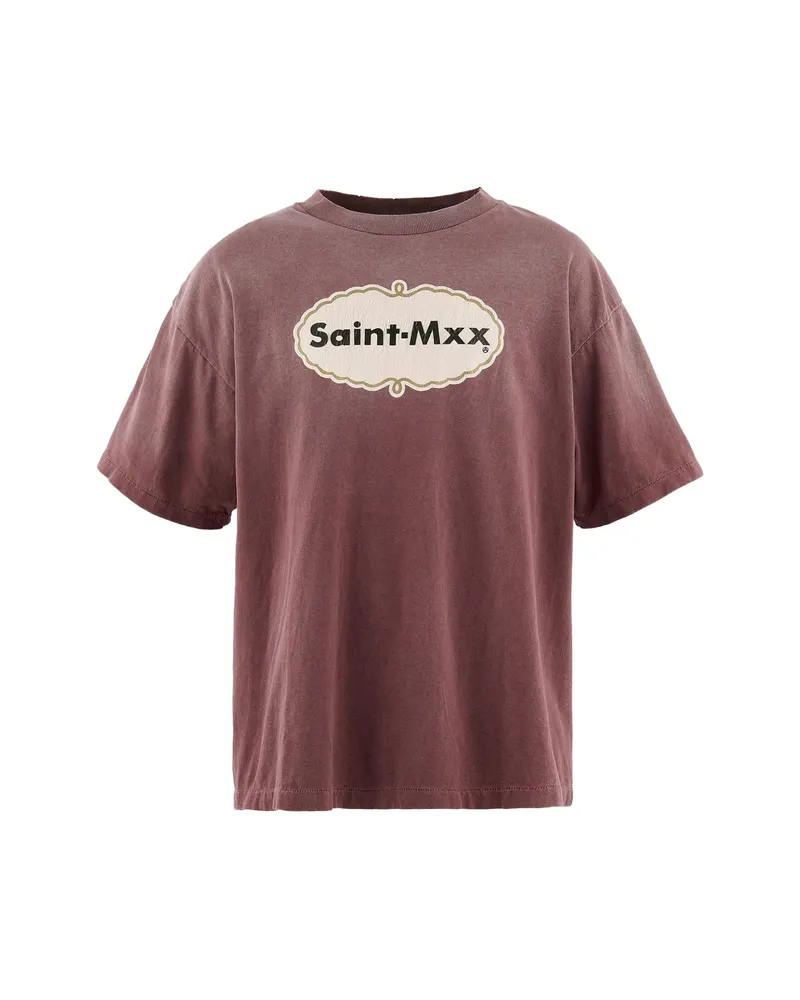 SAINT MXXXXXX Logo-print T-shirt Red