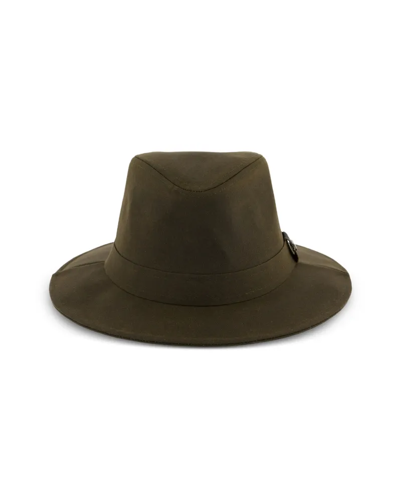 Barbour Logo-plaque Fedora Hat Green