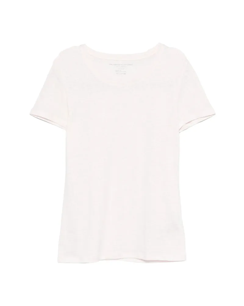 Majestic Crew-neck Short-sleeve T-shirt Pink