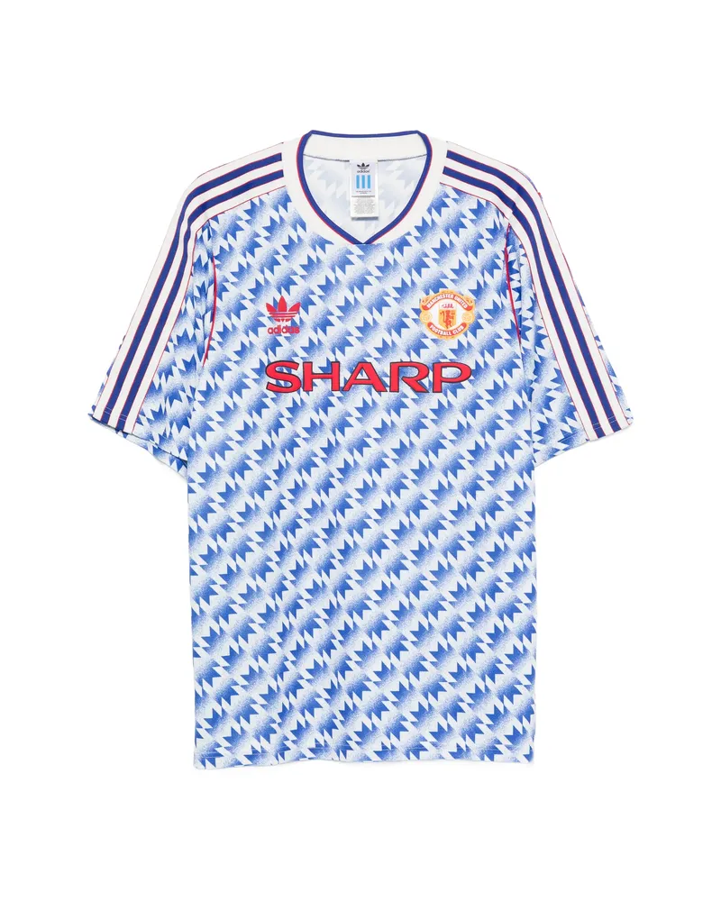 adidas Zigzag-print T-shirt White