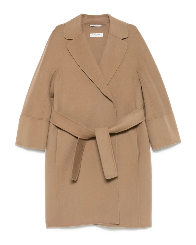 Max Mara Virgin-wool Coat Brown