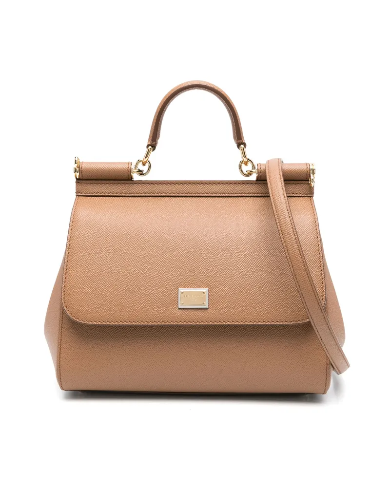 Dolce & Gabbana Sicily Tote Bag Brown